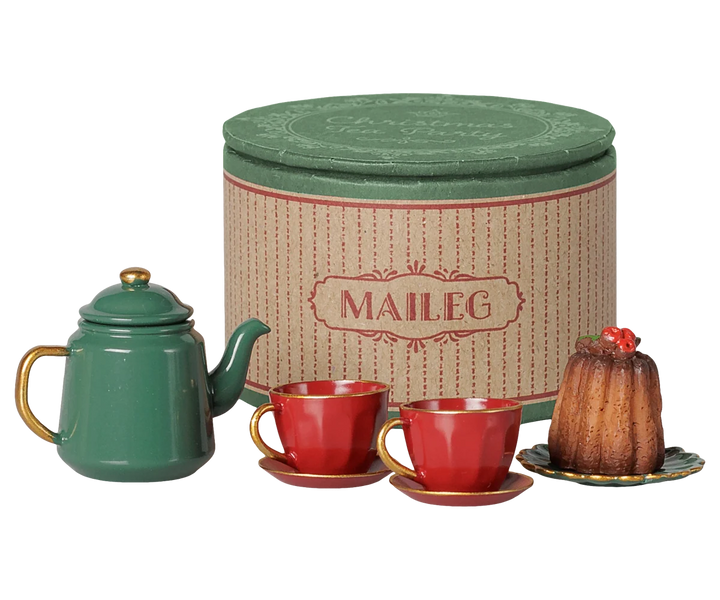 Maileg Christmas Tea Party, Mouse - Red/Green