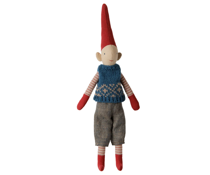Maileg Pixy, Size 1 , Boy - Blue Knitted Vest