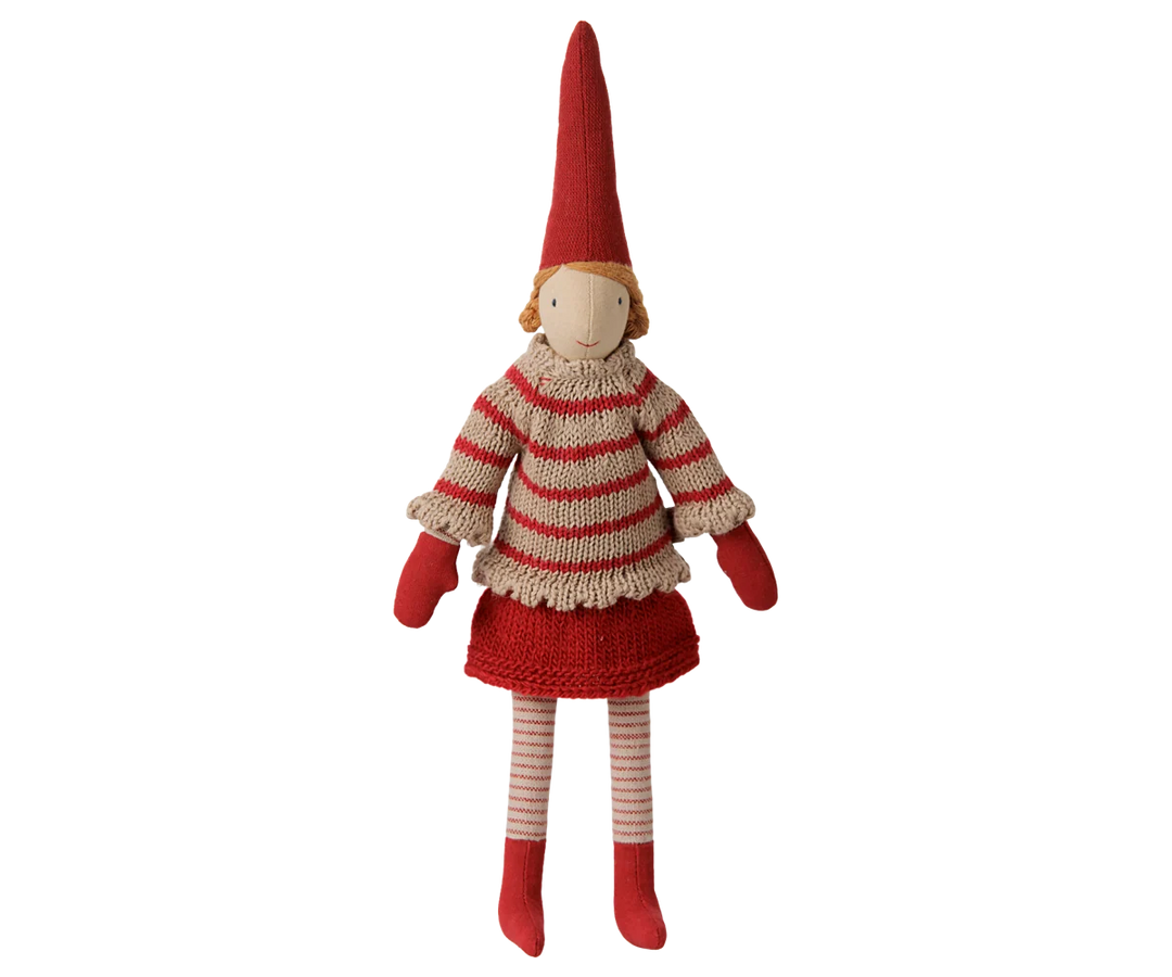 Maileg Pixy, Size 2 - Girl - Striped Knitted Sweater