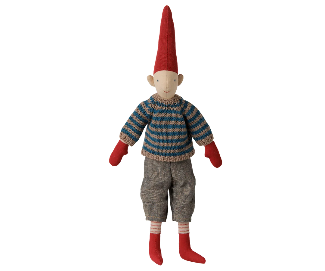 Maileg Pixy, Size 2 - Boy - Striped Knitted Sweater