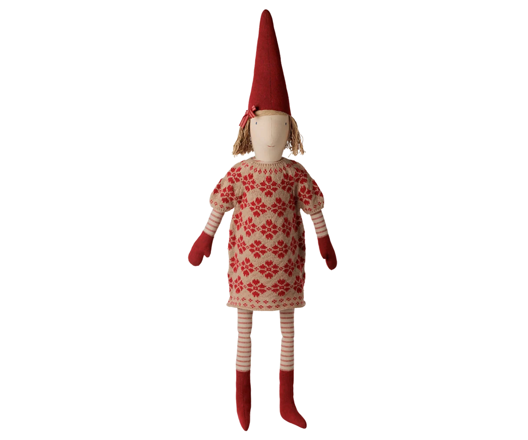 Maileg Pixy, Size 5 - Girl - Knitted Flower Dress
