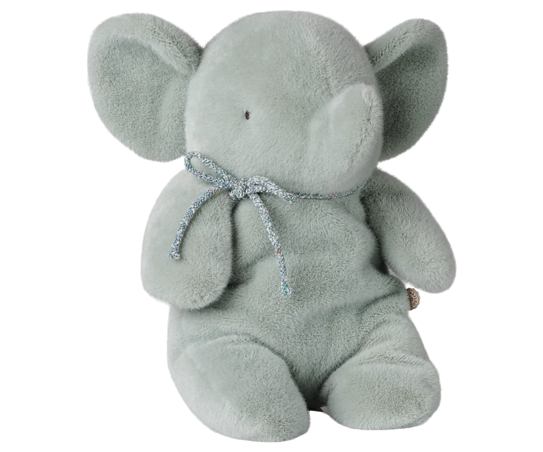 Maileg Elephant Plush, Medium - Soft Mint