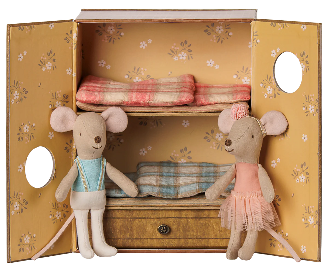 Maileg Ballet Mice In Dance Studio - Little Sister And Brother