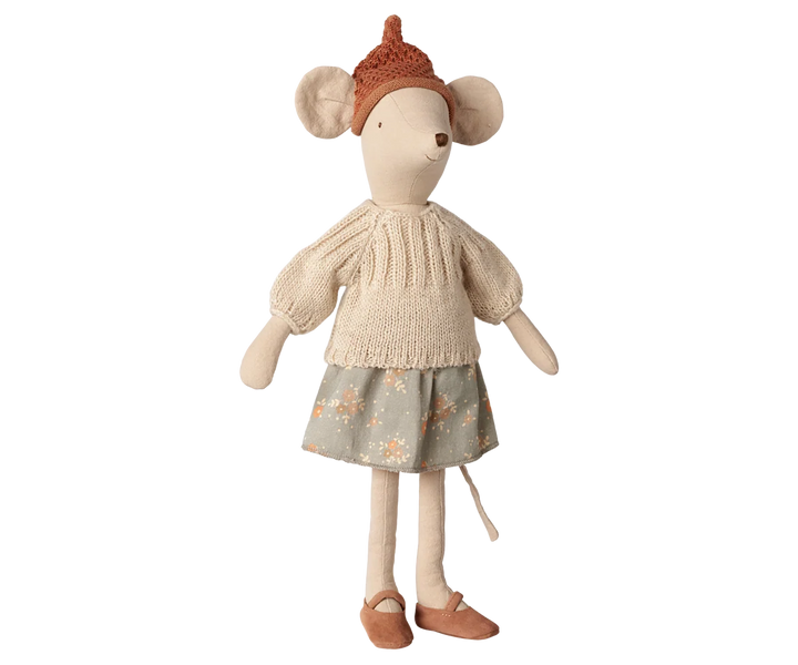 Maileg Mouse, Medium - Skirt And Sweater