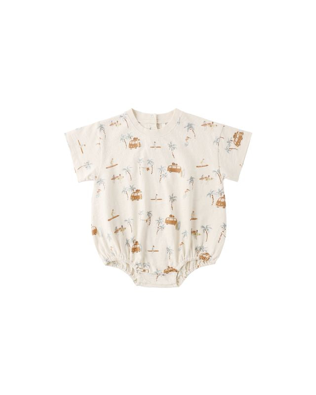 Rylee + Cru Relaxed Bubble Romper - Surf Town