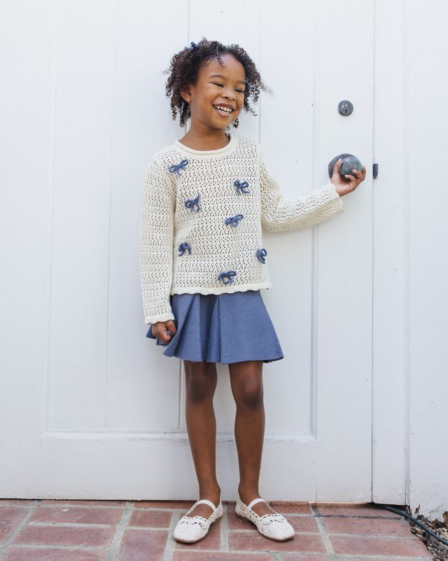 Rylee + Cru Sloane Knit Skirt - Marine