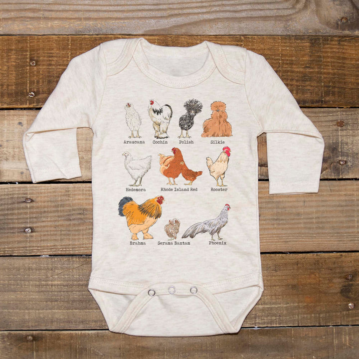 Barefoot Baby Chicken Breeds Long Sleeve Oneise