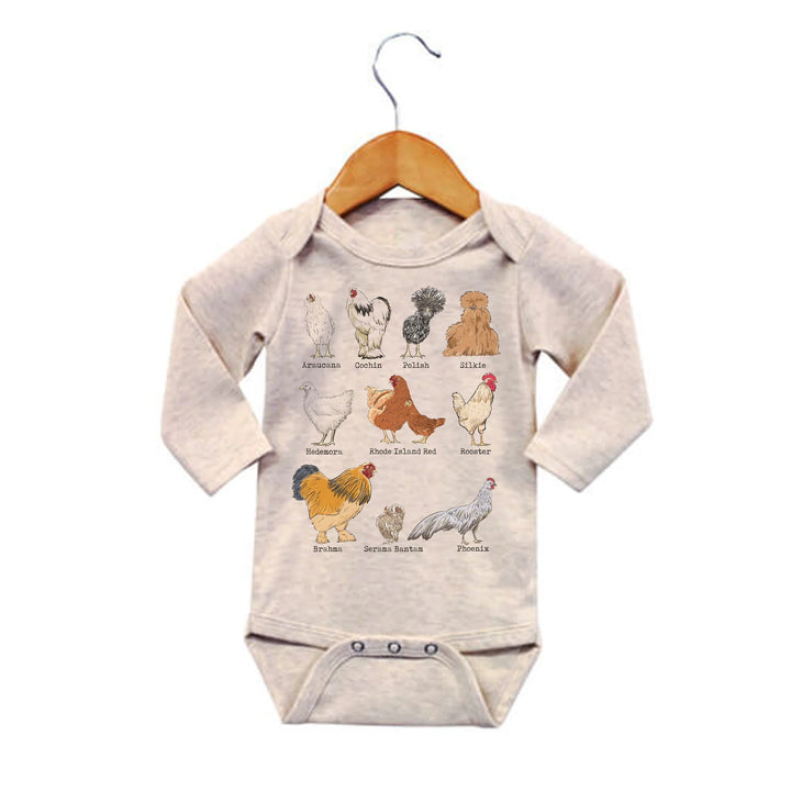 Barefoot Baby Chicken Breeds Long Sleeve Oneise