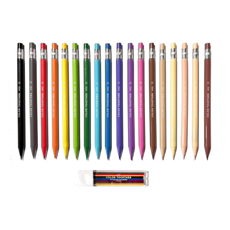 Ooly Color Together Mechanical Colored Pencils - Set of 18