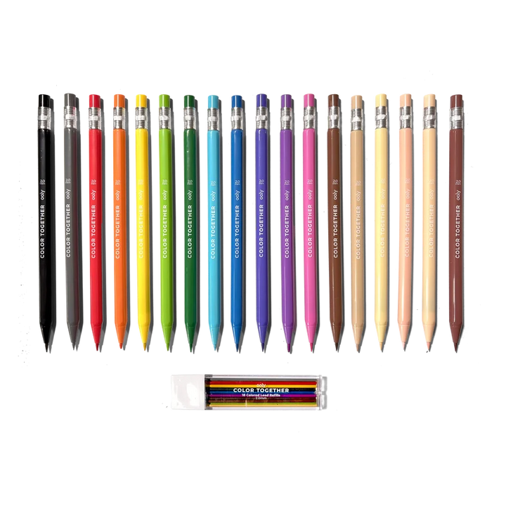 Ooly Color Together Mechanical Colored Pencils - Set of 18