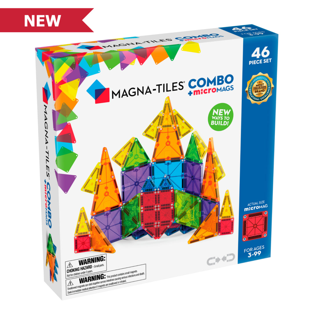 Magna-Tiles Combo + MicroMags 46 Piece Set