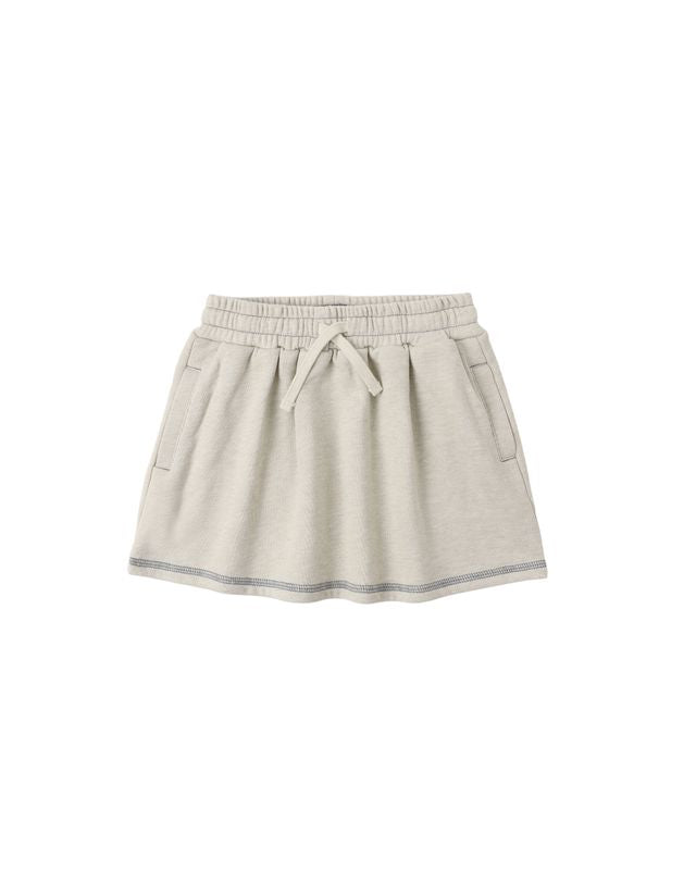 Rylee + Cru Play x Play Volly Skirt - Heathered Oatmeal