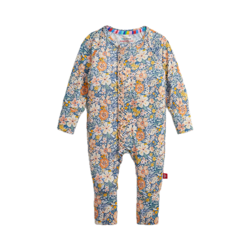 Magnetic Me Magnetic Modal Ruffle Convertible Coverall - Flora