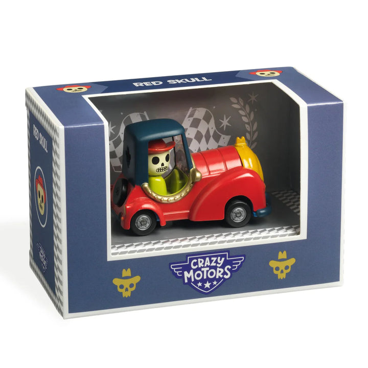 Djeco Crazy Motors Cars - Red Skull