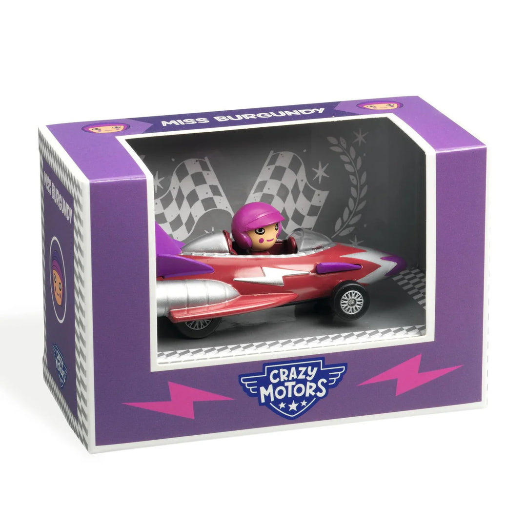 Djeco Crazy Motors Cars - Miss Burgundy