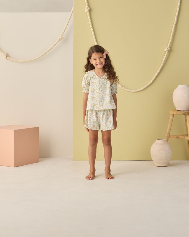 Delilah Pajama Set - Citron Bloom