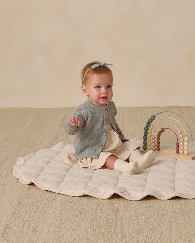 Quincy Mae Knit Cardigan - Steel Blue