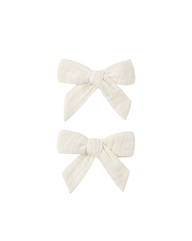 Rylee + Cru Bows, Set Of 2 - Natural