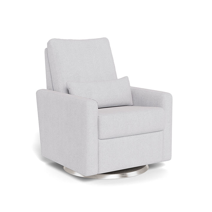 Monte Design Motorized Matera Glider Recliner - Brushed Steel Swivel Base