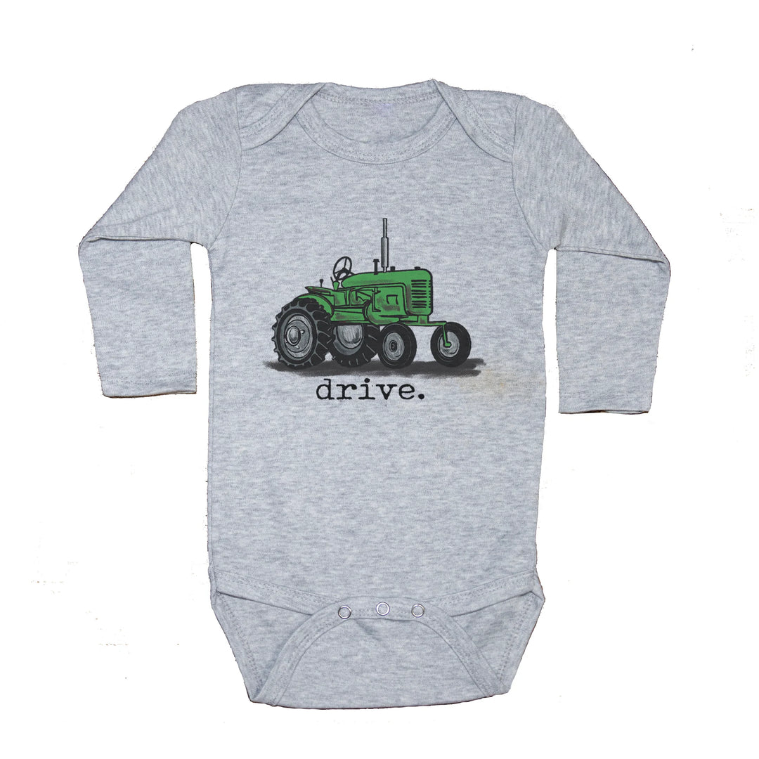 Barefoot Baby Drive Tractor Onesie