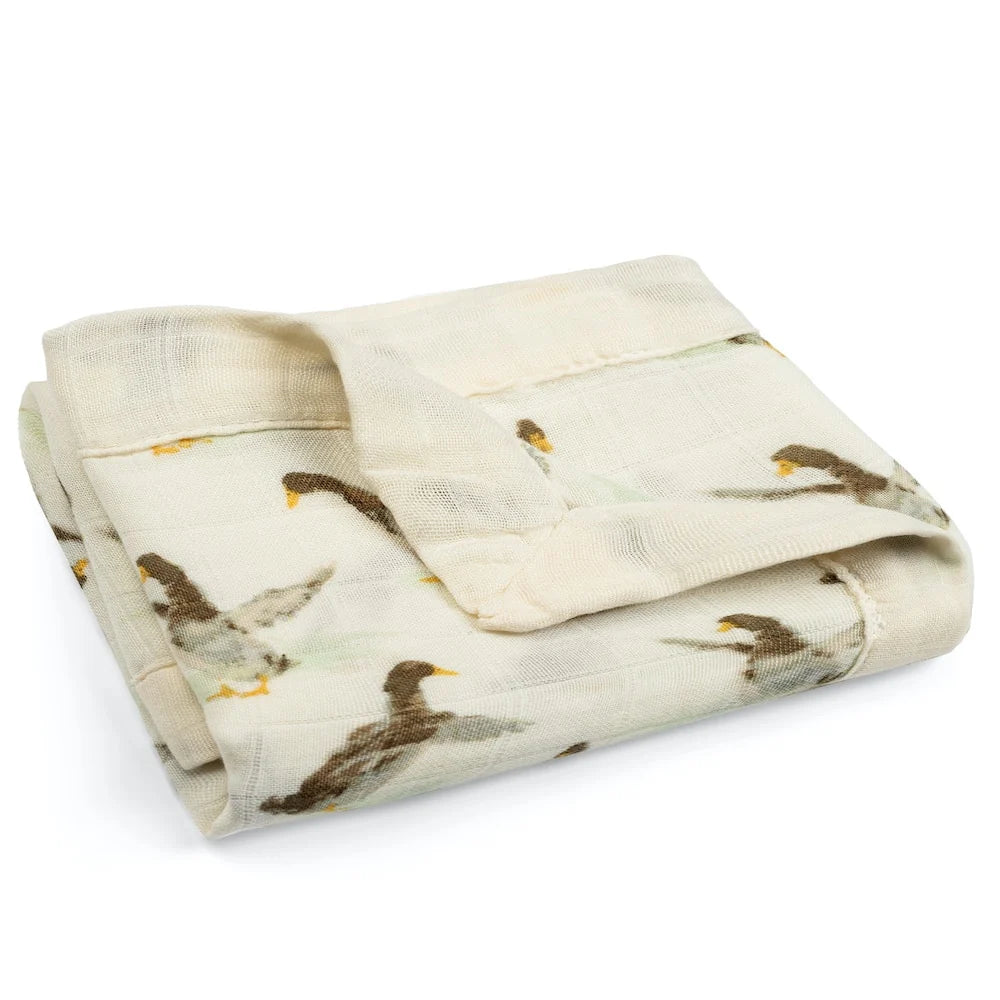 Milkbarn  Mini Lovey Muslin Security Blanket - Duck