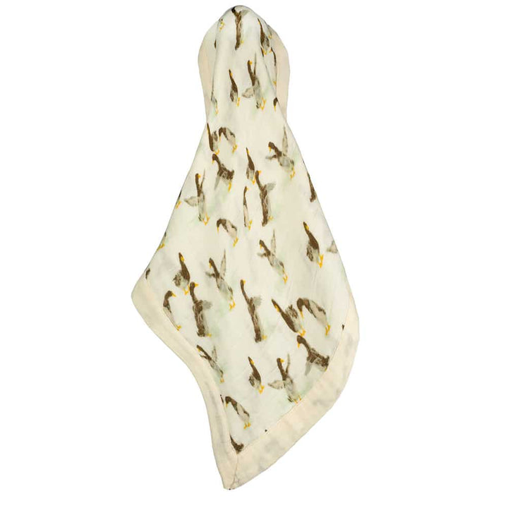 Milkbarn  Mini Lovey Muslin Security Blanket - Duck