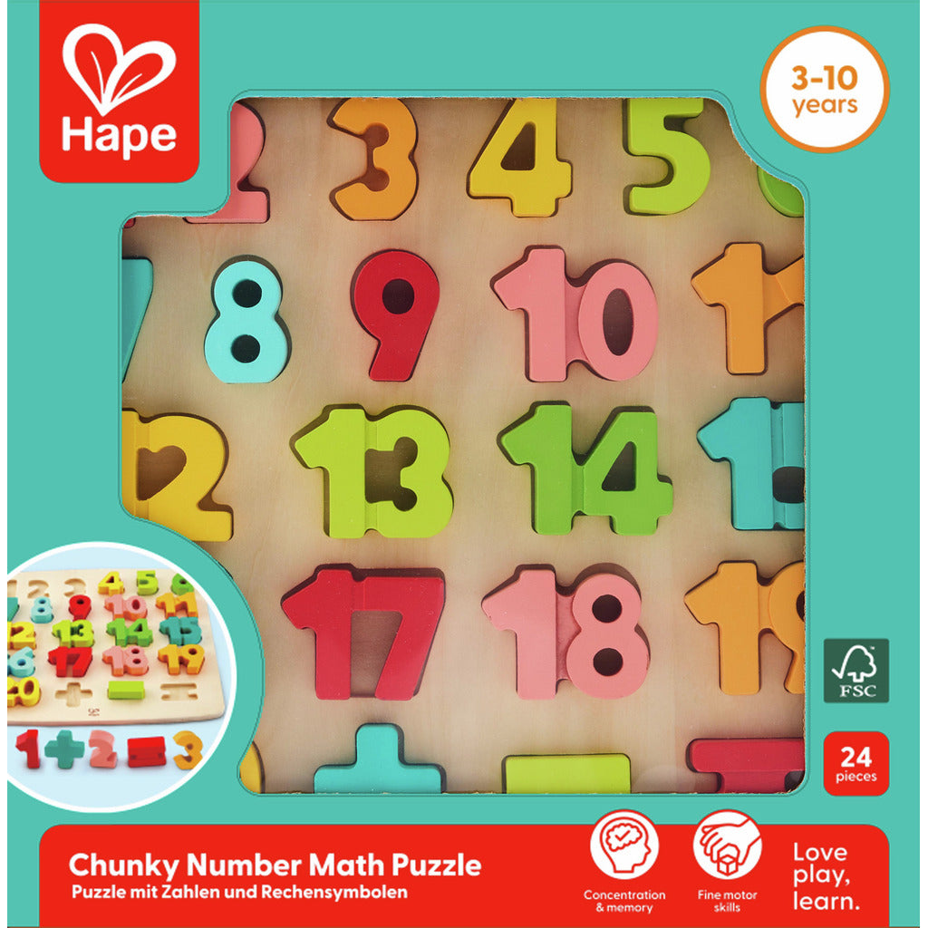 Hape Chunky Number Math Puzzle