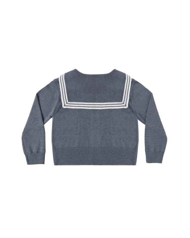 Rylee + Cru Sailor Cardigan - Marine