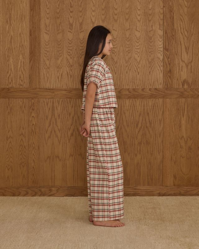 Rylee + Cru Teen Ruffle Pajamas - Holiday Flannel