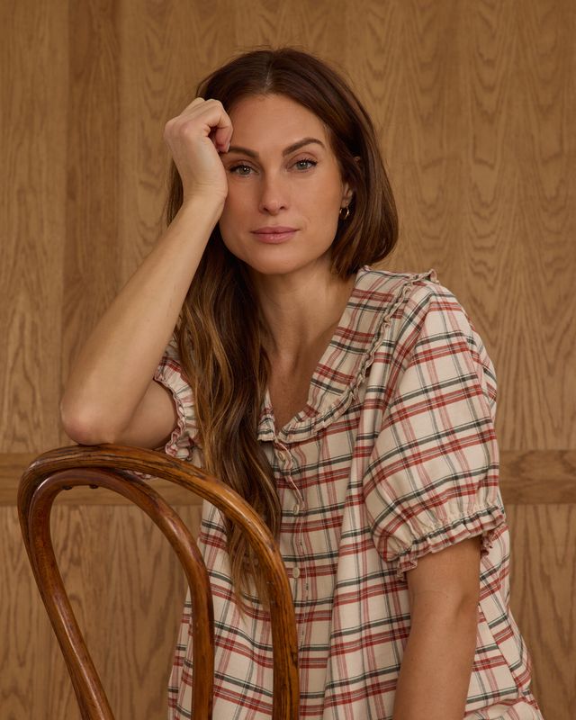 Rylee + Cru Womens Ruffle Pajamas - Holiday Flannel