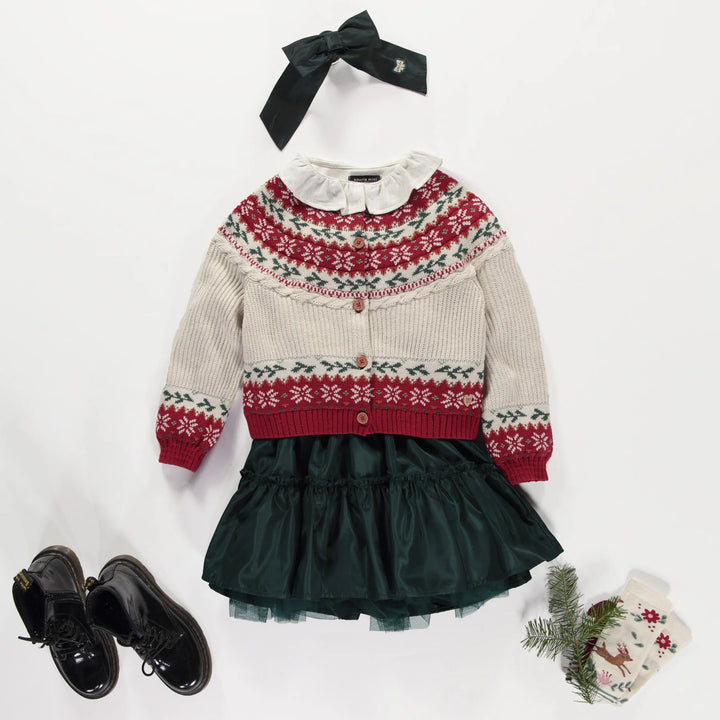 Souris Mini Holiday Cardigan