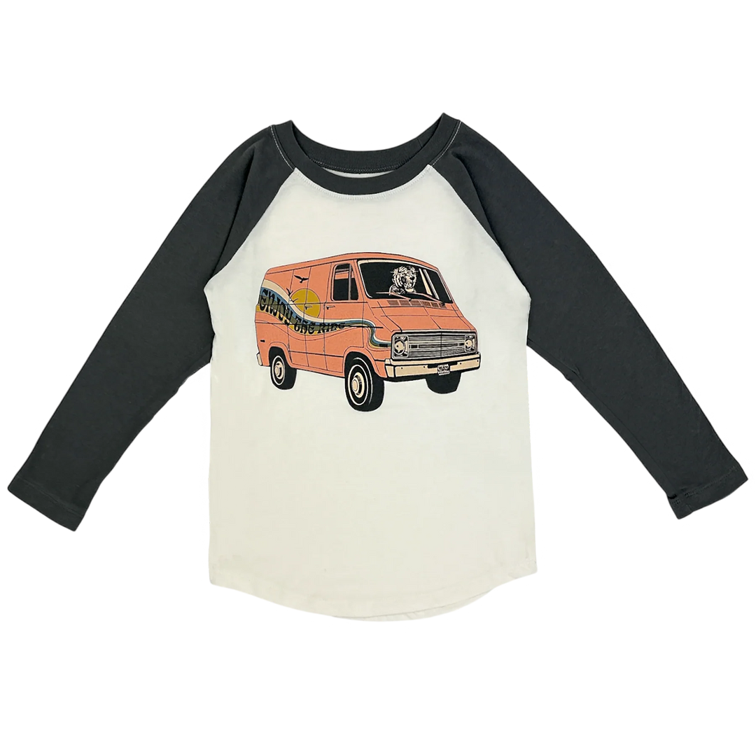 Tiny Whales Raglan Tee - Enjoy The Ride