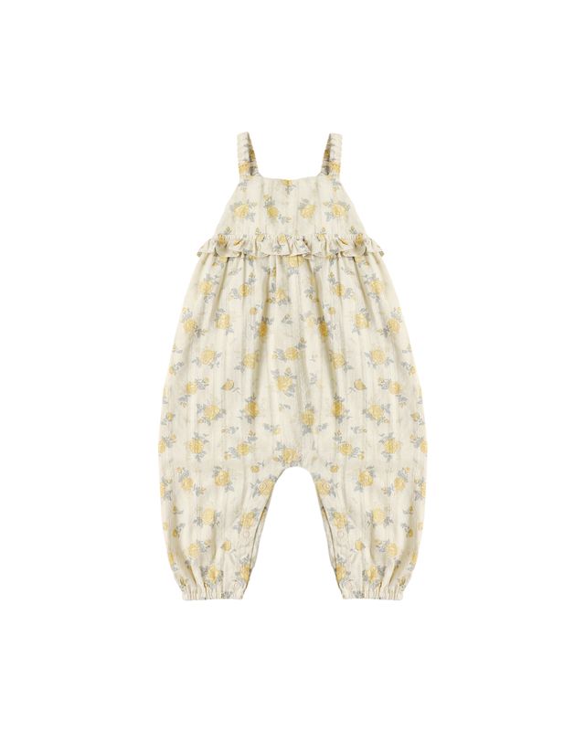 Rylee + Cru Kinsley Jumpsuit - Lemon Ditsy Flower