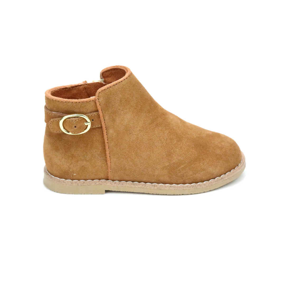 L'amour Petra Leather Ankle Boot - Camel