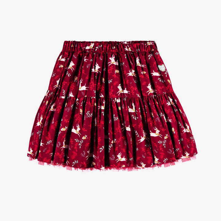 Souris Mini Viscose Reindeer Ruffle Skirt