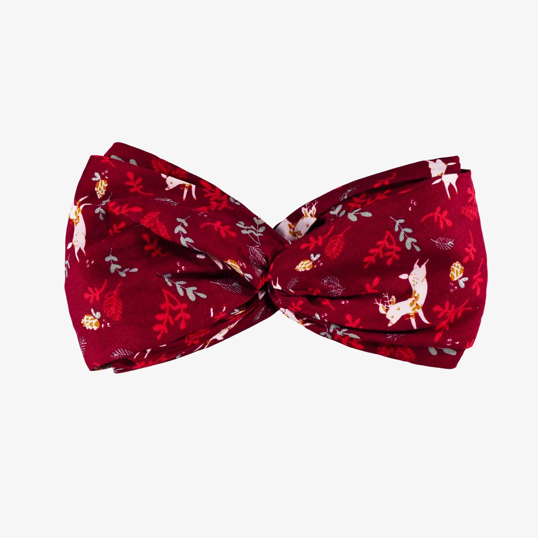 Souris Mini Red Reindeer Twisted Headband