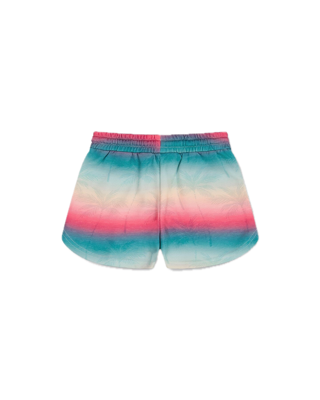 Deux Par Deux French Terry Short Printed Tie Dye Waves