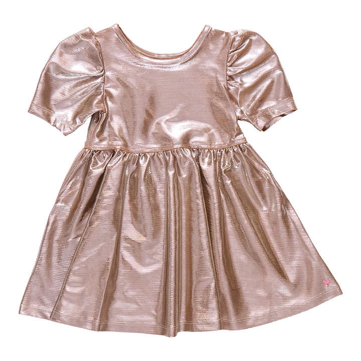 Pink Chicken Lame Laurie Dress - Champagne
