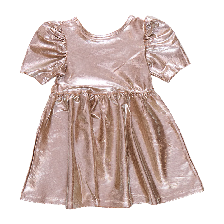 Pink Chicken Lame Laurie Dress - Champagne