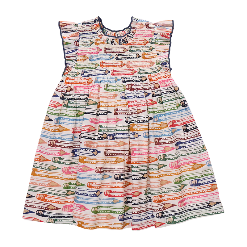 Pink Chicken Stevie Dress - Colored Pencils