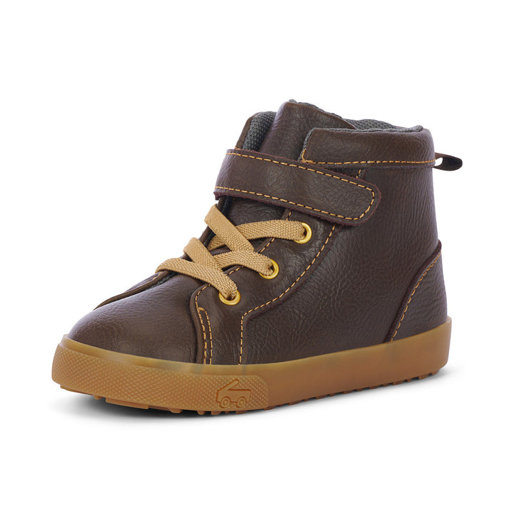 See Kai Run Hudson High Top - Chocolate Brown