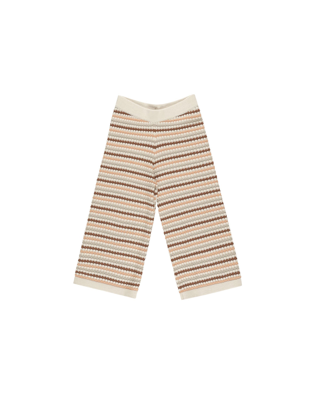 Rylee + Cru Knit Wide-Leg Pant - Honeycomb Stripe