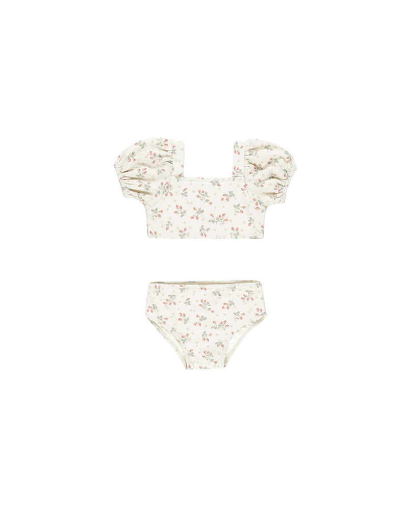 Quincy Mae Zippy Two-Piece - Strawberries