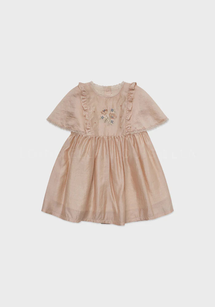 Louisiella Shannon Dress - Peach Beige