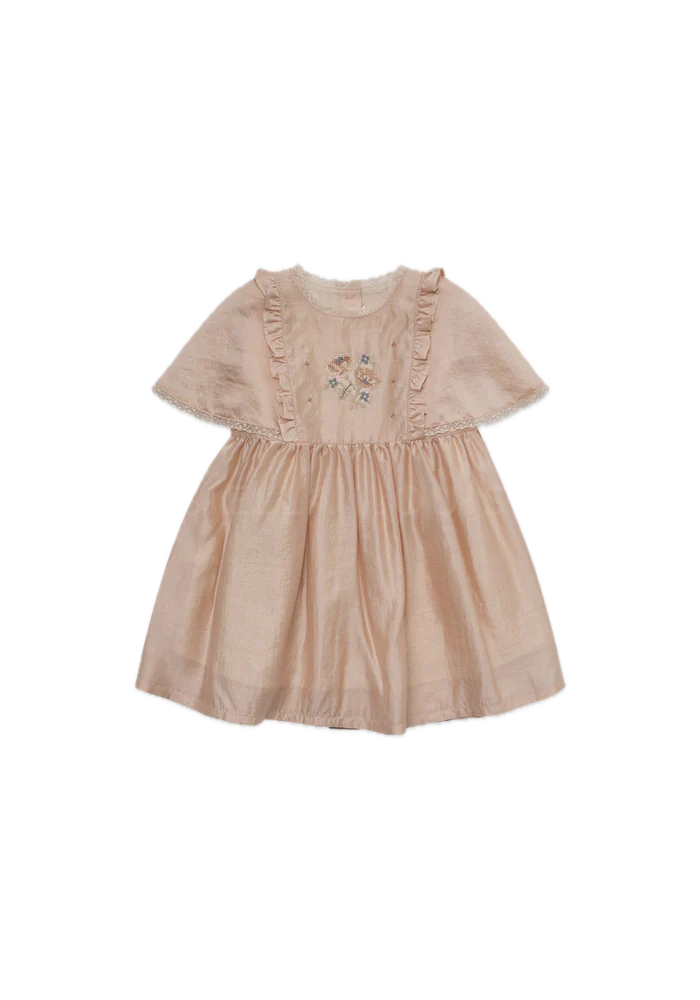 Louisiella Shannon Dress - Peach Beige