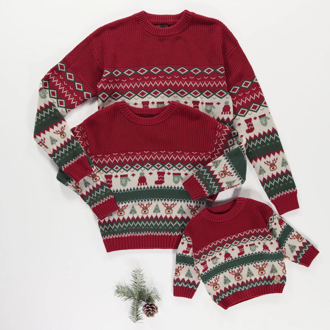 Souris Mini Knit Holiday Sweater