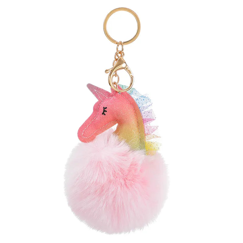 Hopscotch Kids Unicorn Pom Pom Keychain