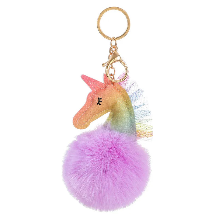 Hopscotch Kids Unicorn Pom Pom Keychain