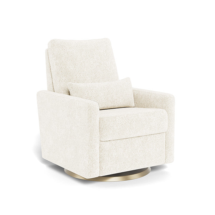 Monte Design Motorized Matera Glider Recliner - Gold Swivel Base