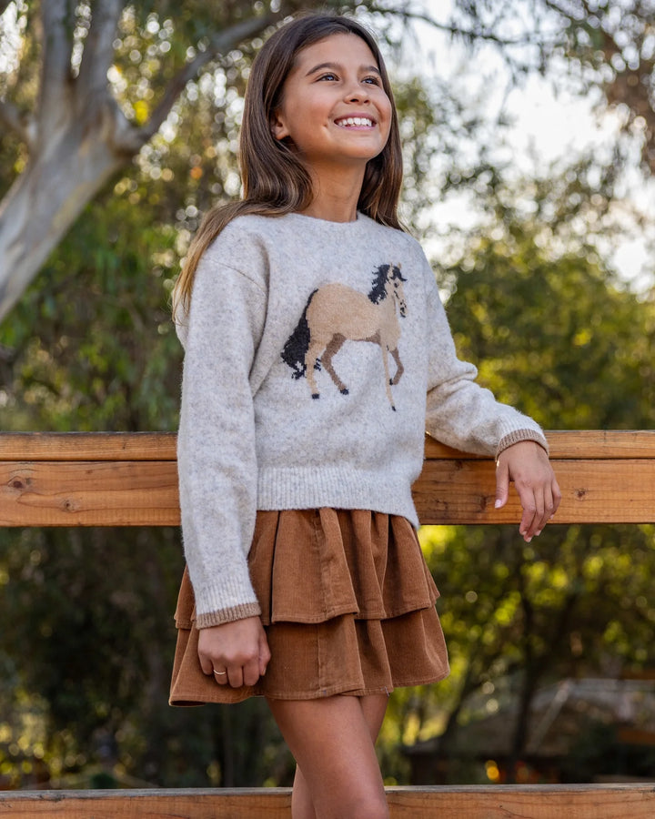 Feather 4 Arrow Alex Skirt - Saddle